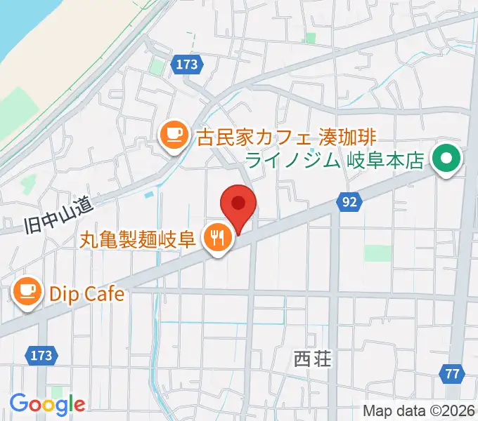 ミュージックハウスフレンズの地図