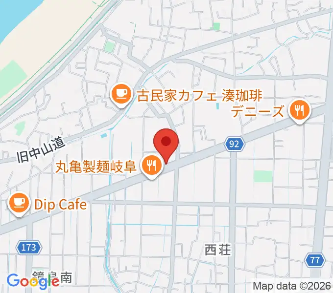 ミュージックハウスフレンズの地図