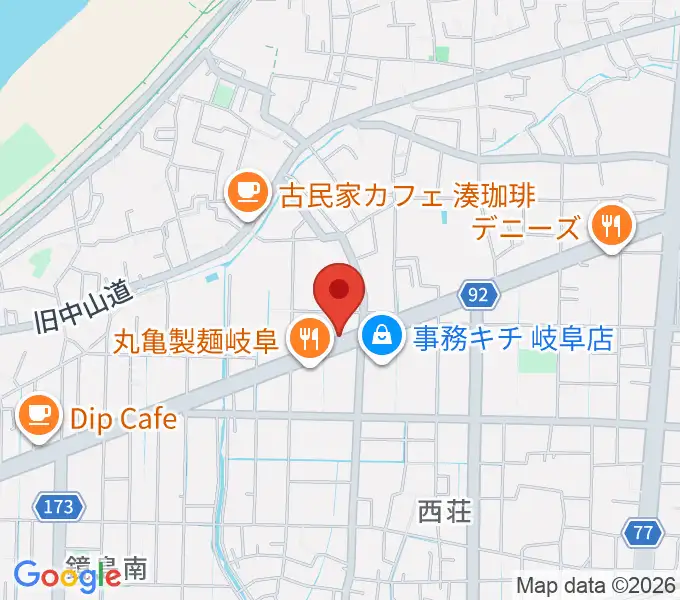 ミュージックハウスフレンズの地図