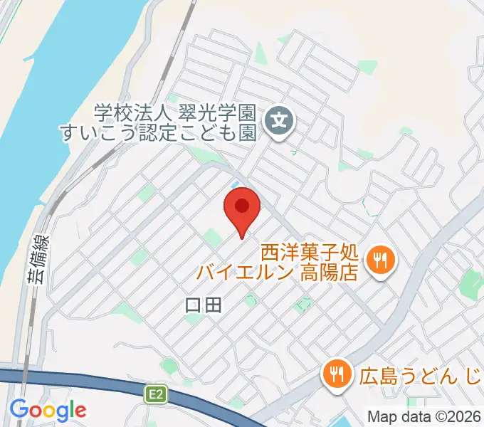 ミュージックウィング広島音楽教室の地図