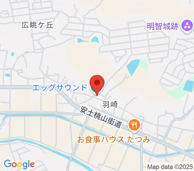 エッグサウンドの地図