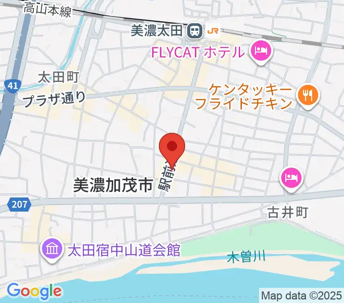 加茂ブラザーミュージックセンターの地図