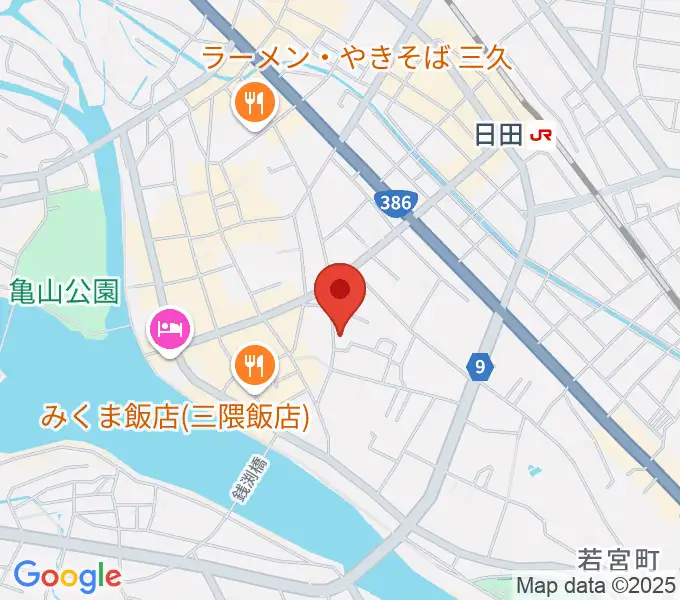 シミズ楽器 音楽教室の地図
