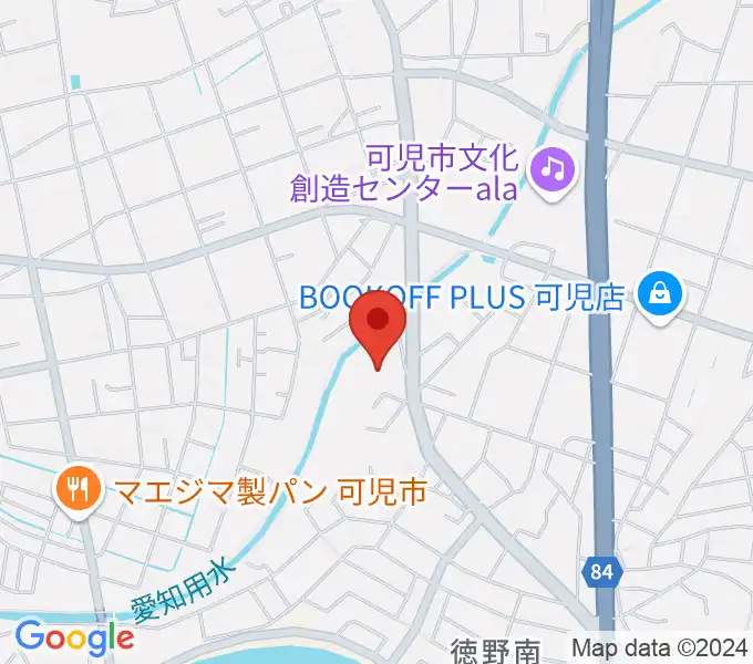 ヤイリギターの地図