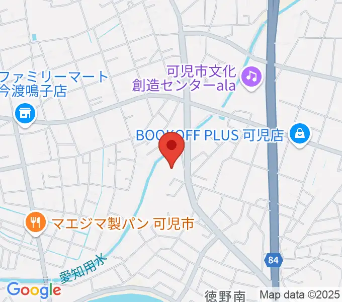 ヤイリギターの地図