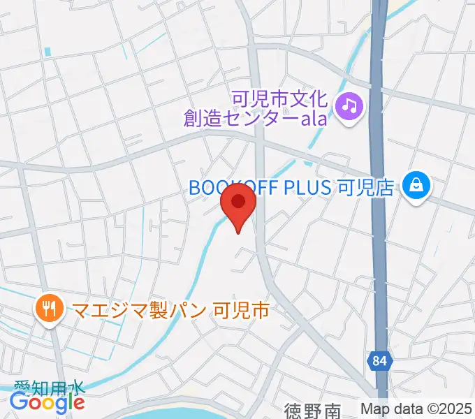 ヤイリギターの地図