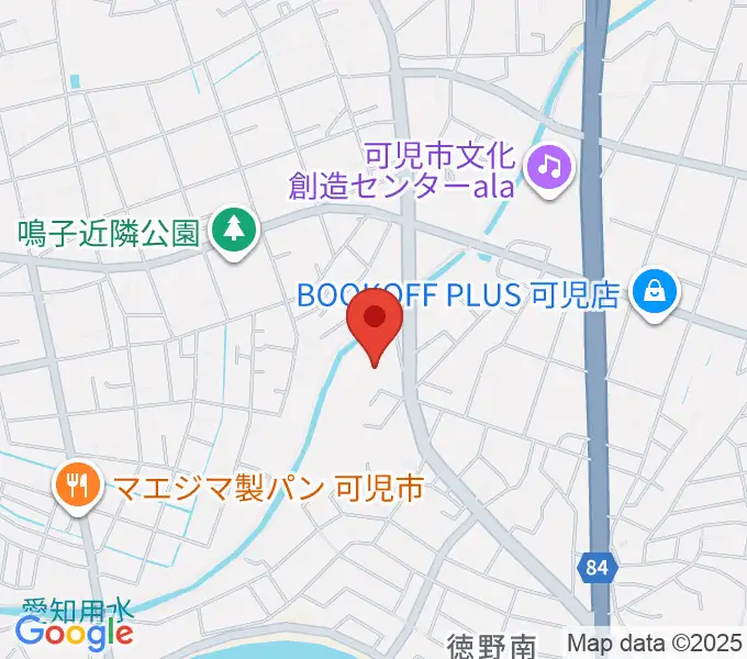 ヤイリギターの地図