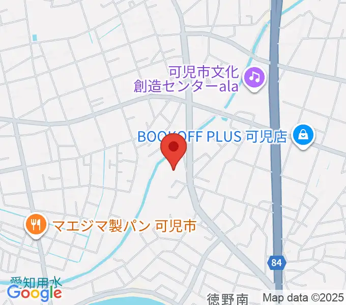 ヤイリギターの地図