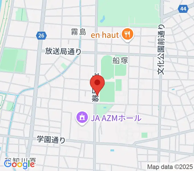 宮崎ピアノ技術センターの地図