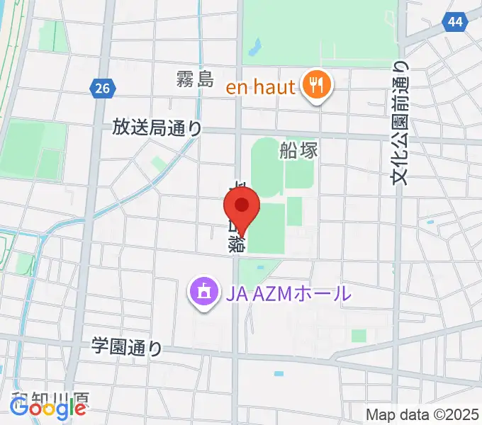 宮崎ピアノ技術センターの地図