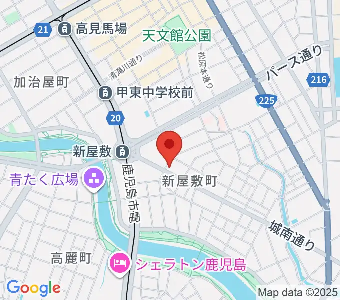 鹿児島音楽教室の地図