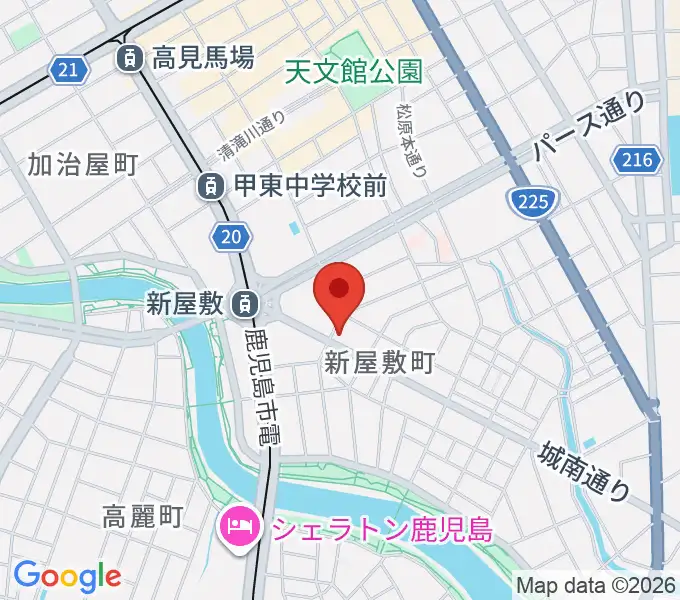 鹿児島音楽教室の地図