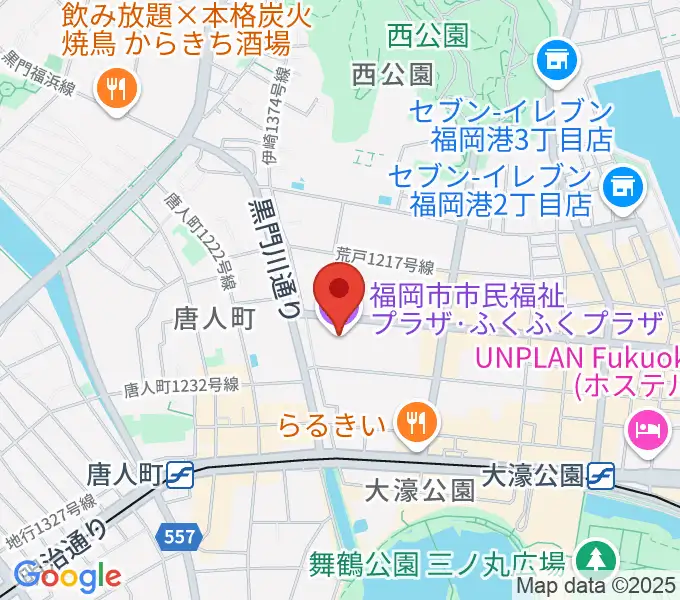ふくふくプラザの地図