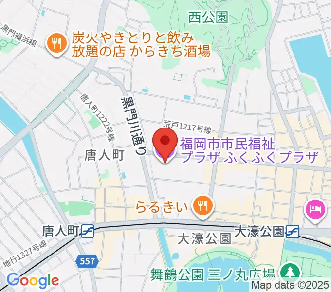 ふくふくプラザの地図