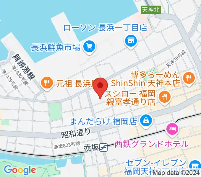 あいれふホールの地図