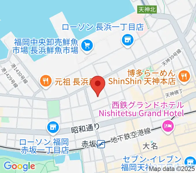 あいれふホールの地図