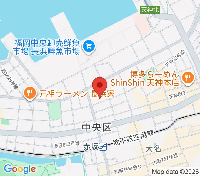 あいれふホールの地図