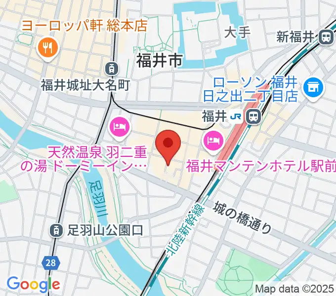 スズキ・メソード福井支部の地図