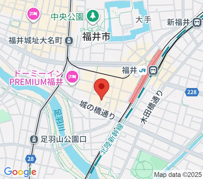 スズキ・メソード福井支部の地図