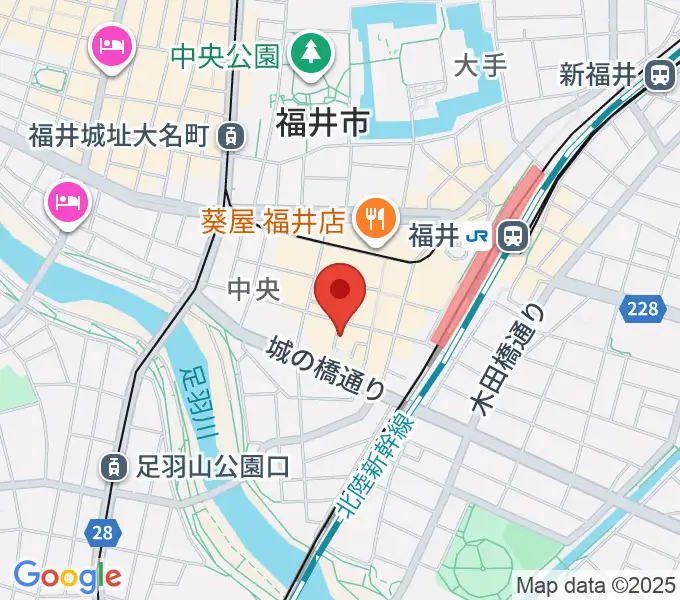 スズキ・メソード福井支部の地図