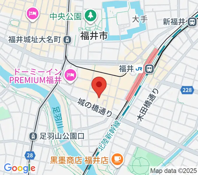 スズキ・メソード福井支部の地図