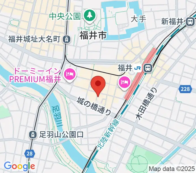 スズキ・メソード福井支部の地図