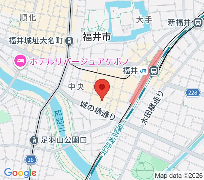 スズキ・メソード福井支部の地図