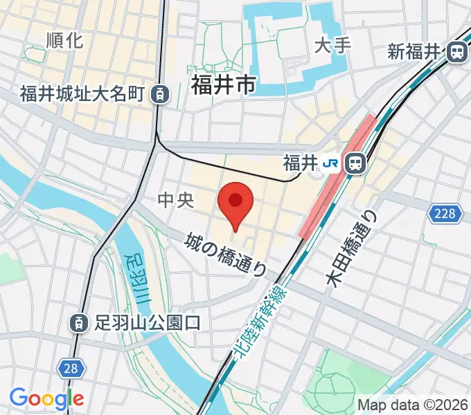 スズキ・メソード福井支部の地図