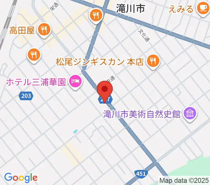 滝川センター ヤマハミュージックの地図