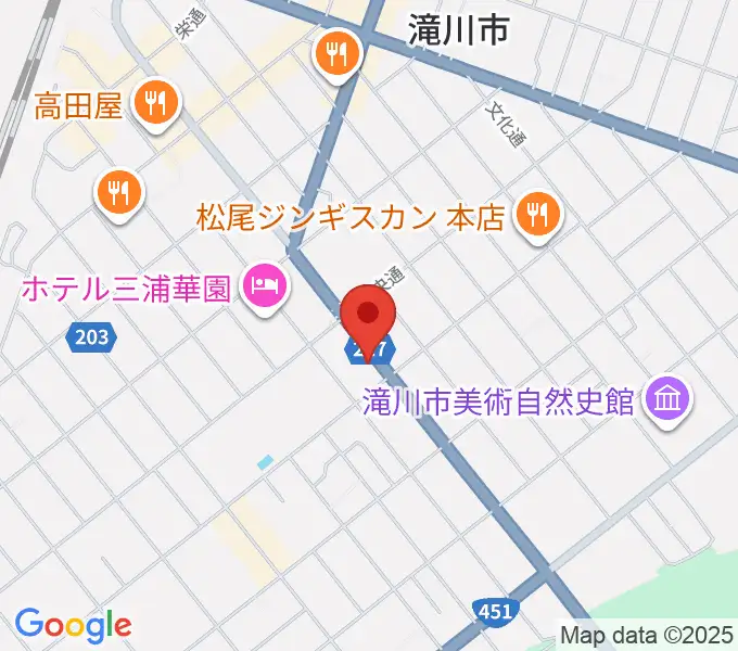 滝川センター ヤマハミュージックの地図