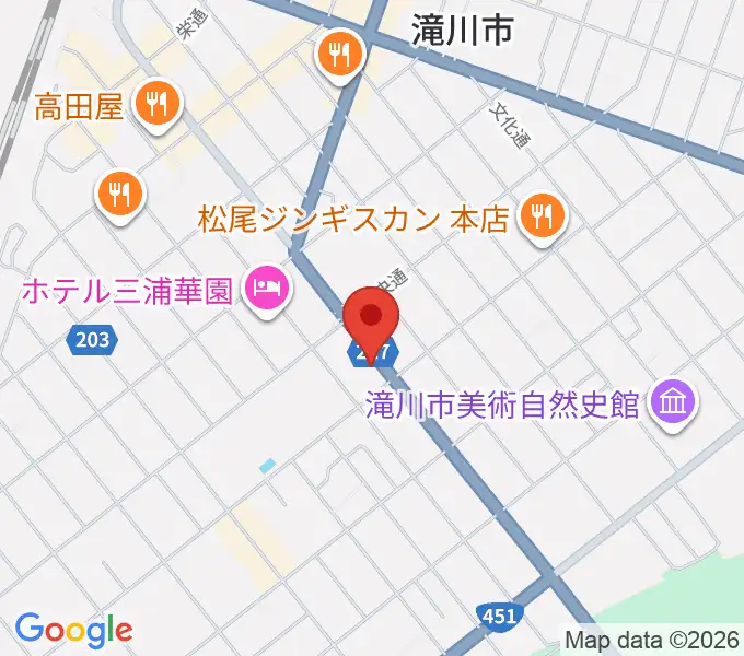 滝川センター ヤマハミュージックの地図