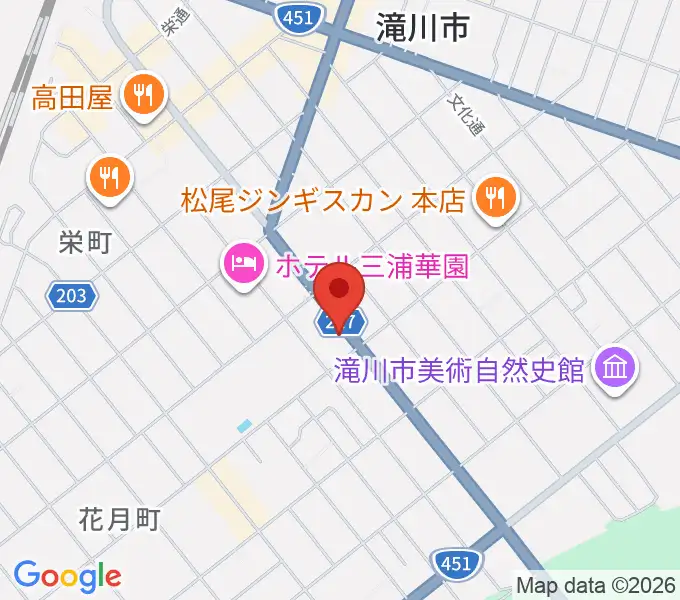 滝川センター ヤマハミュージックの地図