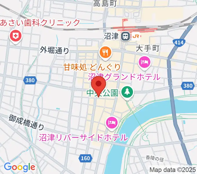 タンザワ楽器 沼津本店の地図