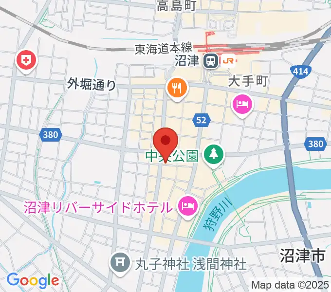 タンザワ楽器 沼津本店の地図