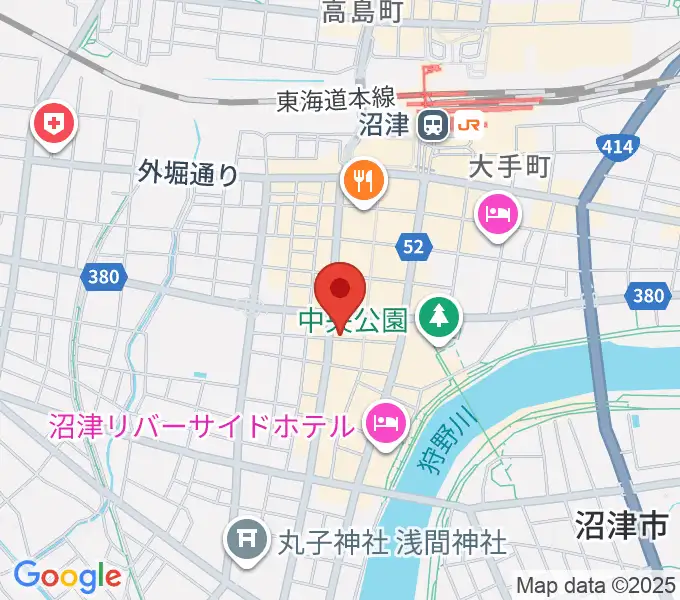 タンザワ楽器 沼津本店の地図
