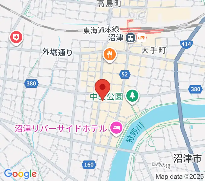 タンザワ楽器 沼津本店の地図