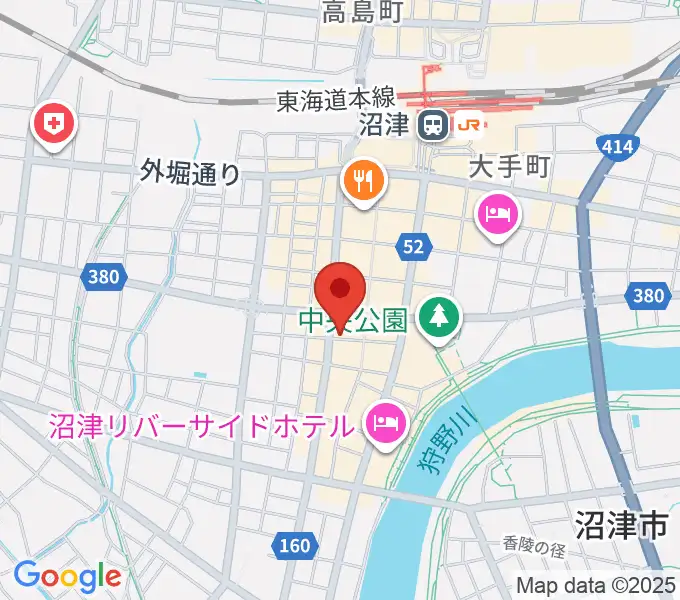 タンザワ楽器 沼津本店の地図