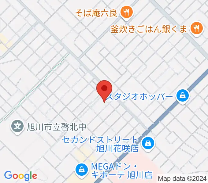 旭川北センター ヤマハミュージックの地図