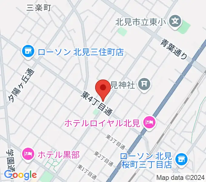 北見綜合音楽センター ヤマハミュージックの地図