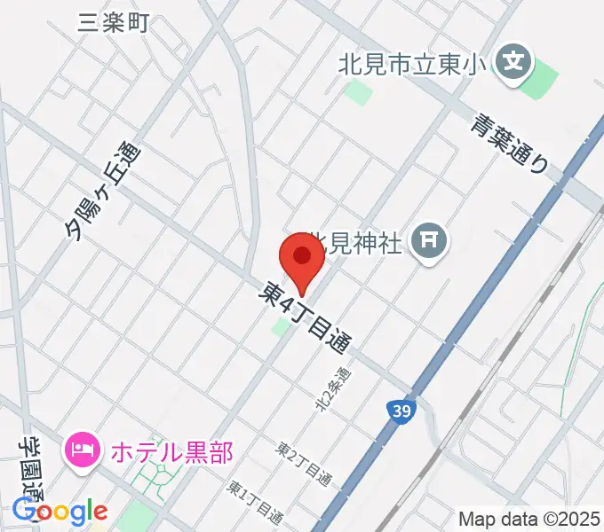 北見綜合音楽センター ヤマハミュージックの地図