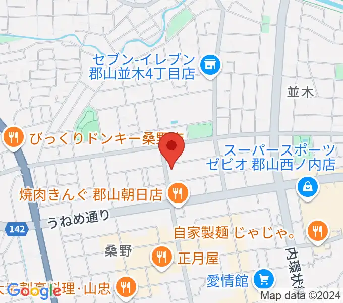 ヤマハミュージック 郡山店の地図