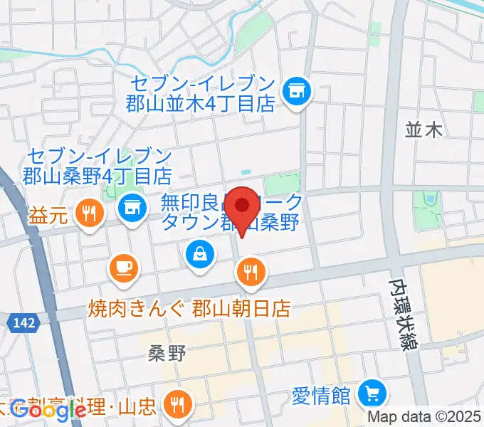 ヤマハミュージック 郡山店の地図