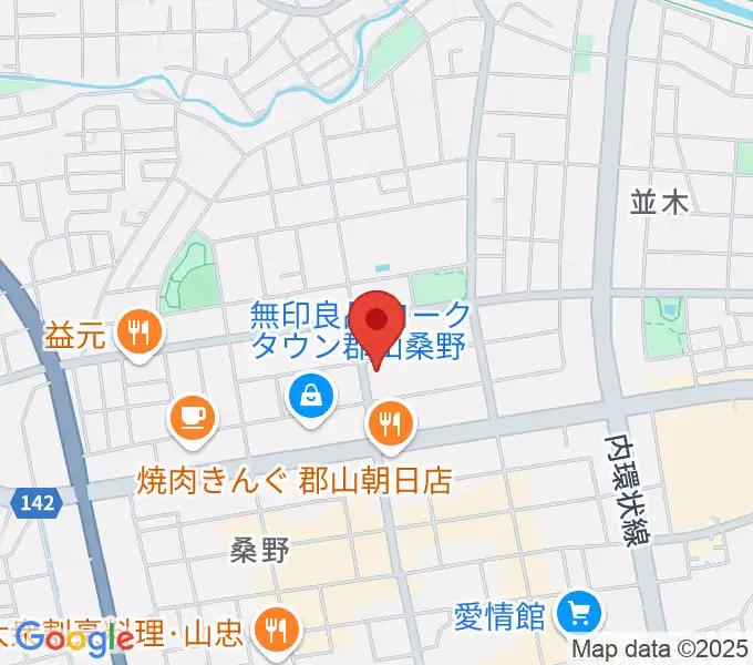 ヤマハミュージック 郡山店の地図