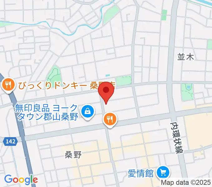 ヤマハミュージック 郡山店の地図