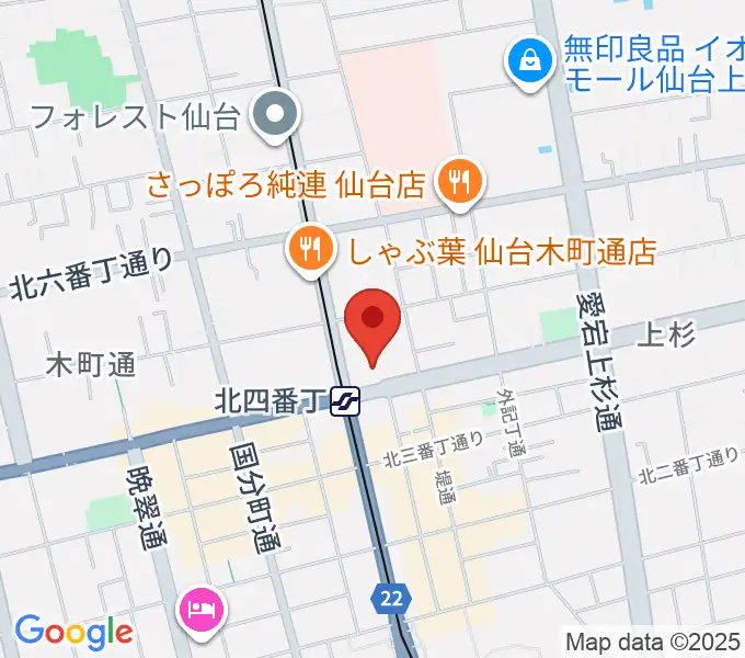 仙台センター ヤマハミュージックの地図