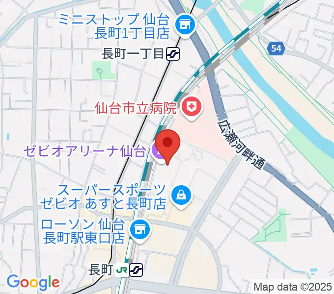 長町センター ヤマハミュージックの地図