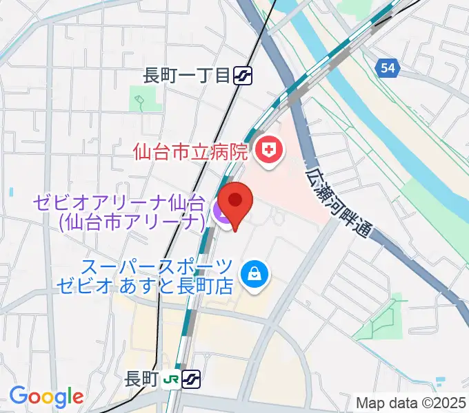 長町センター ヤマハミュージックの地図