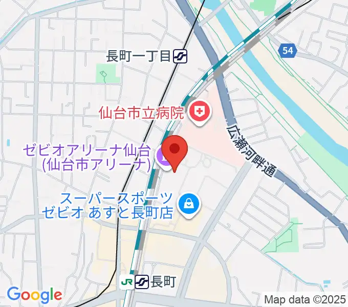 長町センター ヤマハミュージックの地図