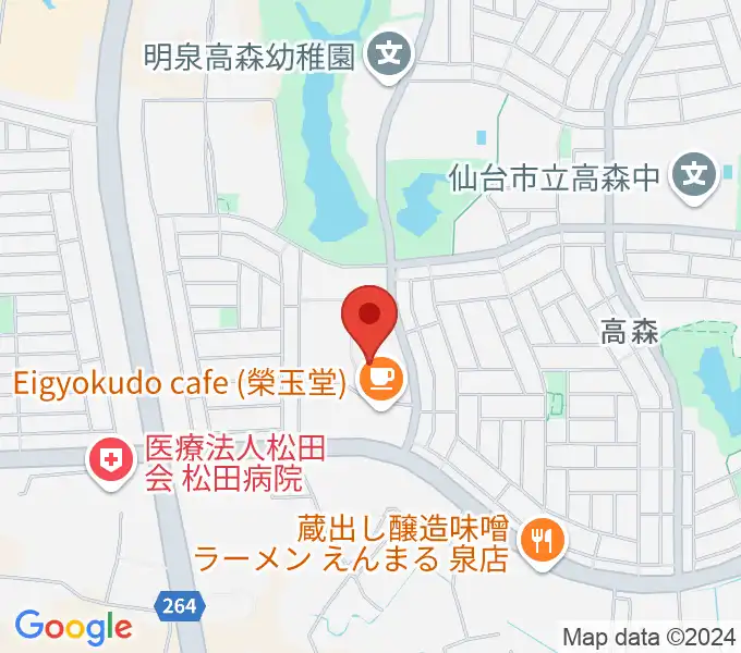 泉パークタウンセンター ヤマハミュージックの地図