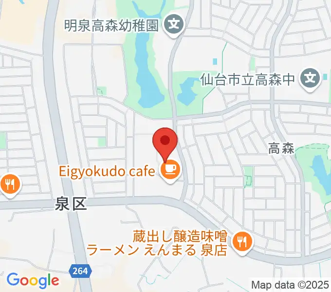 泉パークタウンセンター ヤマハミュージックの地図